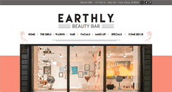 Desktop Screenshot of earthlybeautybar.com